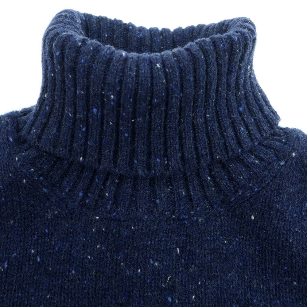 【新品】ドルモア DRUMOHR カシミヤウール タートルネック  プルオーバーニット ネイビー【 52 】【 状態ランクN 】【 メンズ 】