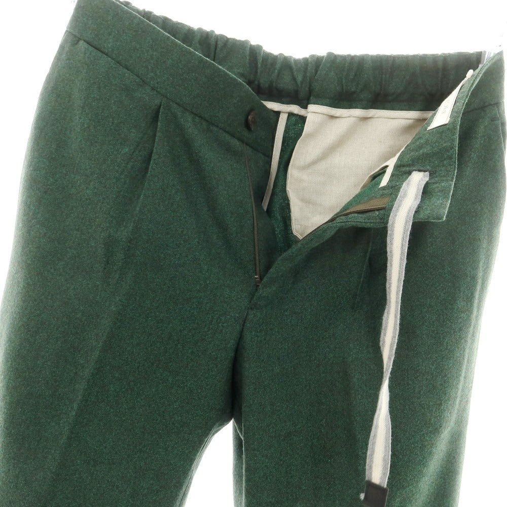 【新品】デヴォレ インチピット DEVORE Incipit  ウール イージースラックスパンツ ダークグリーン【 44 】【 状態ランクN 】【 メンズ 】