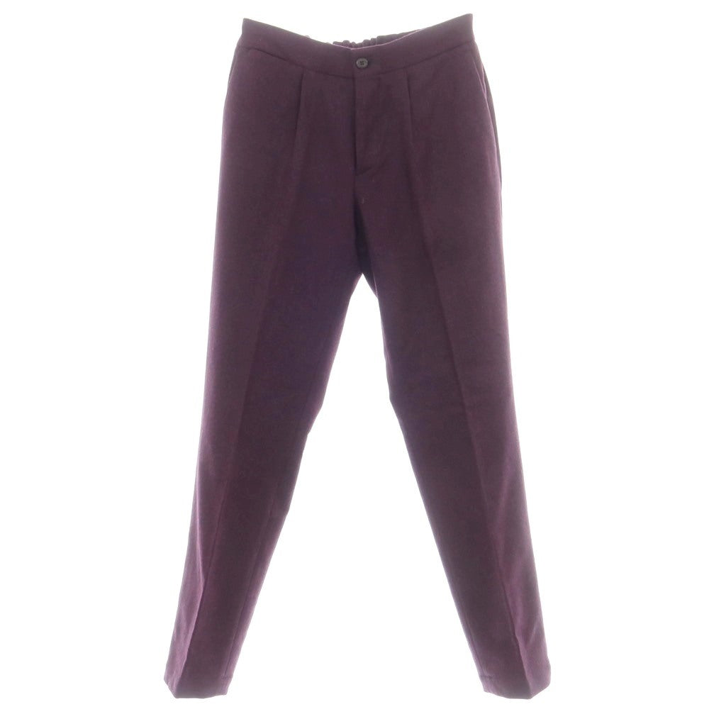 【新品】デヴォレ インチピット DEVORE Incipit  ウール イージースラックスパンツ ダークパープル【 44 】【 状態ランクN 】【 メンズ 】