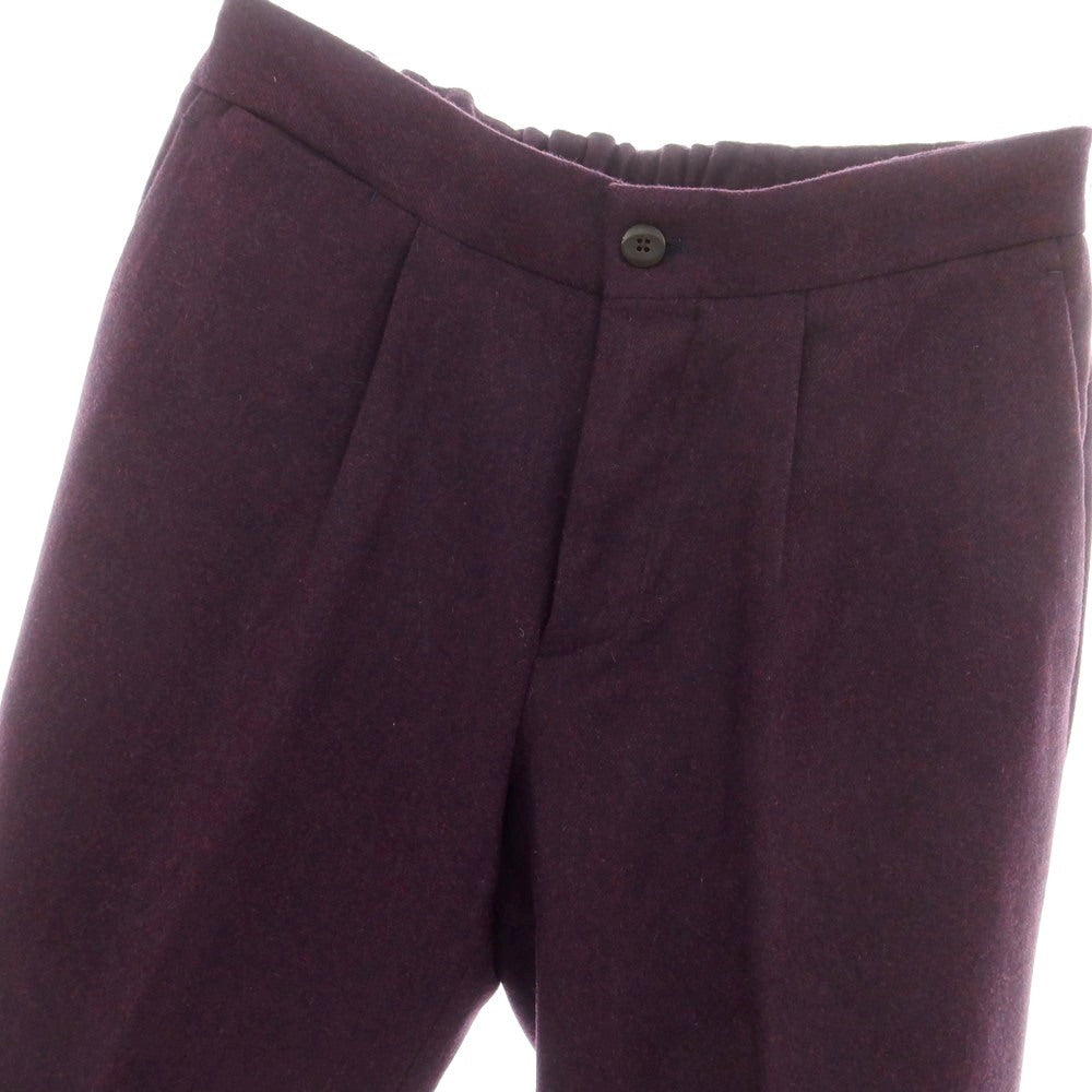 【新品】デヴォレ インチピット DEVORE Incipit  ウール イージースラックスパンツ ダークパープル【 44 】【 状態ランクN 】【 メンズ 】
