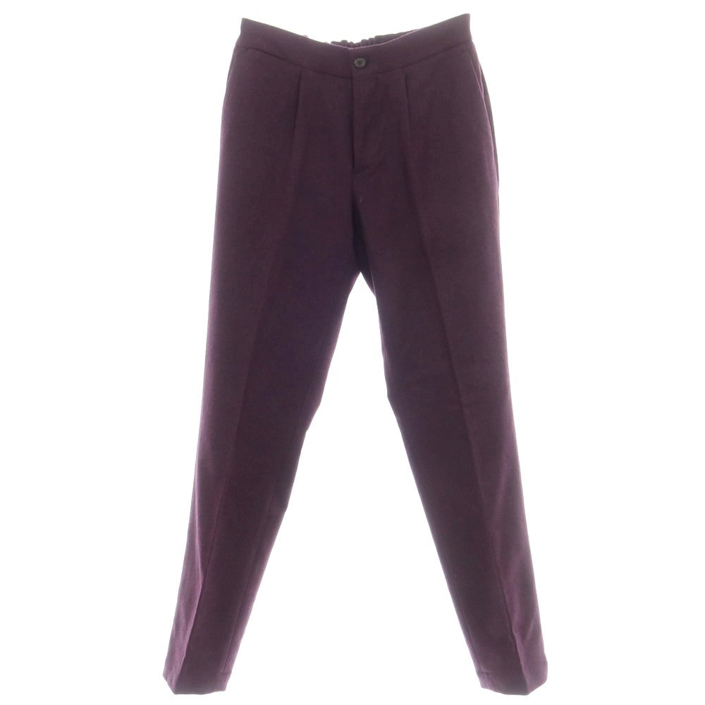 【新品】デヴォレ インチピット DEVORE Incipit  ウール イージースラックスパンツ ダークパープル【 46 】【 状態ランクN 】【 メンズ 】
