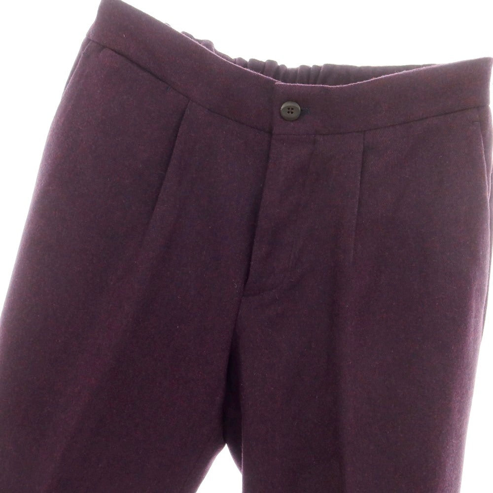 【新品】デヴォレ インチピット DEVORE Incipit  ウール イージースラックスパンツ ダークパープル【 46 】【 状態ランクN 】【 メンズ 】