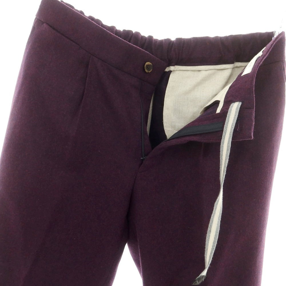 【新品】デヴォレ インチピット DEVORE Incipit ウール イージーパンツ ダークパープル【 48 】【 状態ランクN 】【 メンズ 】