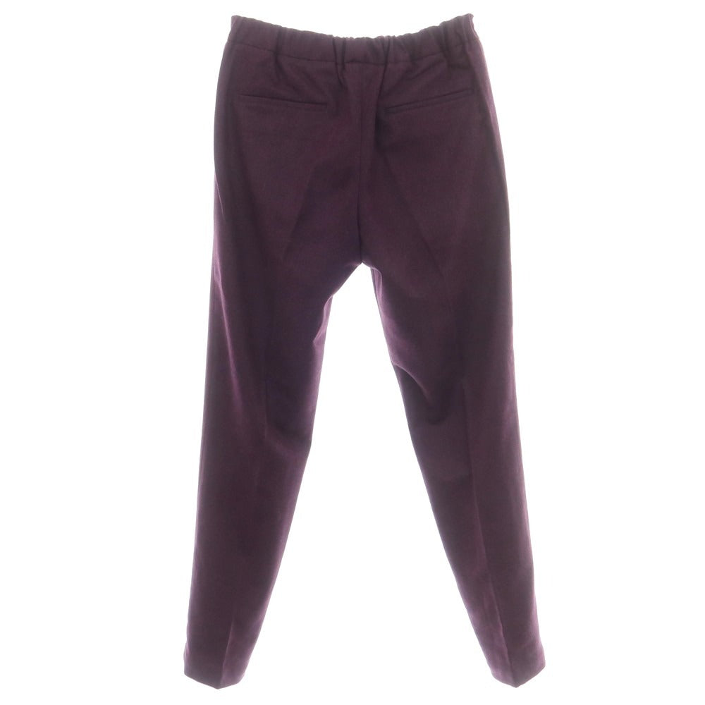 【新品】デヴォレ インチピット DEVORE Incipit  ウール イージースラックスパンツ ダークパープル【 50 】【 状態ランクN 】【 メンズ 】