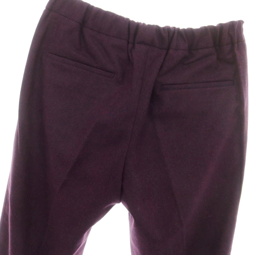 【新品】デヴォレ インチピット DEVORE Incipit  ウール イージースラックスパンツ ダークパープル【 50 】【 状態ランクN 】【 メンズ 】