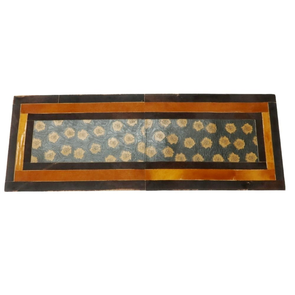 【中古】ルコンド L&KONDO カービングレザー ハラコレザー ラグマット ブラックxブラウン【 状態ランクB 】【 ユニセックス 】