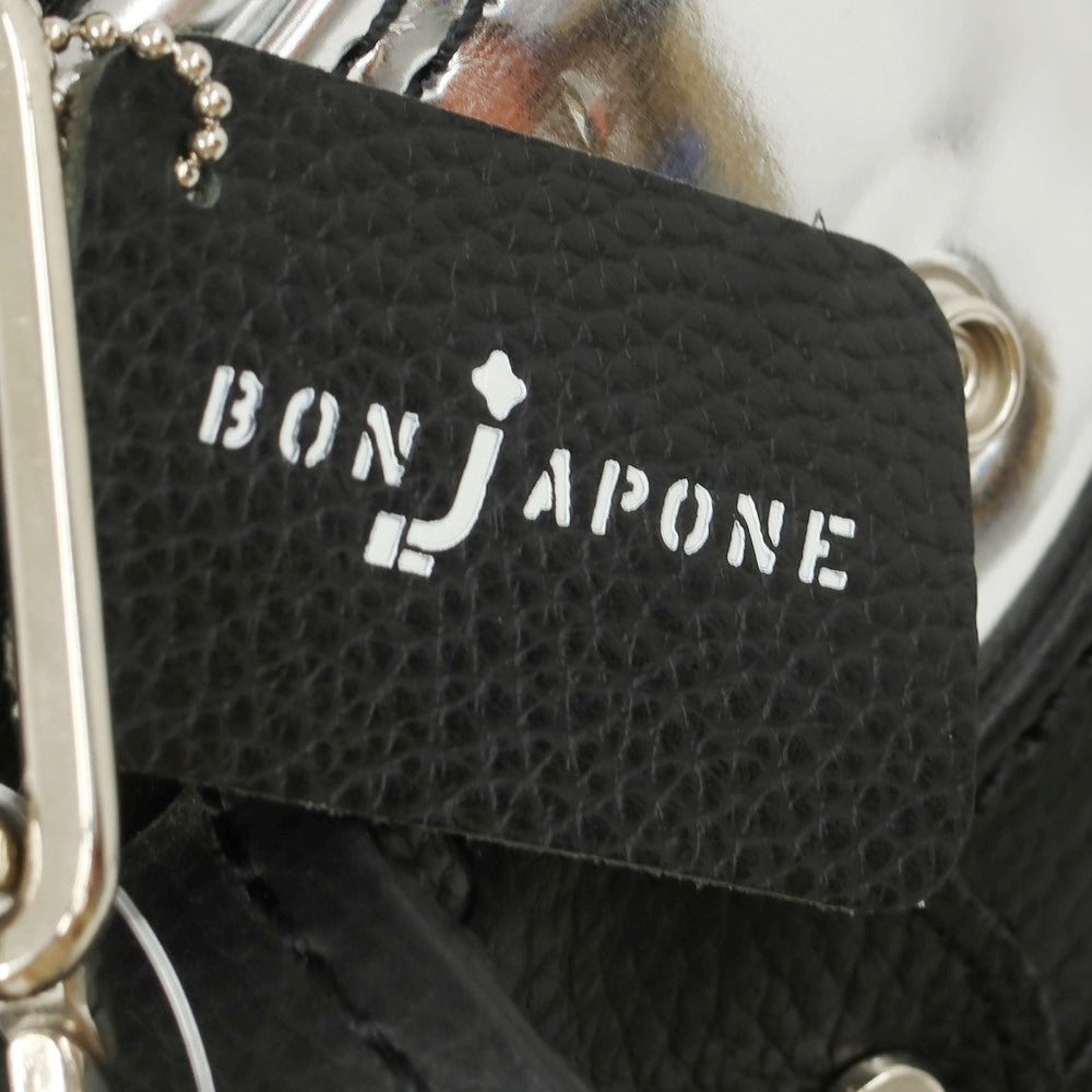 【中古】【未使用】ボンジャポネ BONJAPONE × KOYAMA GOLF BAG FACTORY Kruger レザー スタッズ ゴルフバッグ ブラックxシルバー【 9型 】【 状態ランクS 】【 ユニセックス 】
