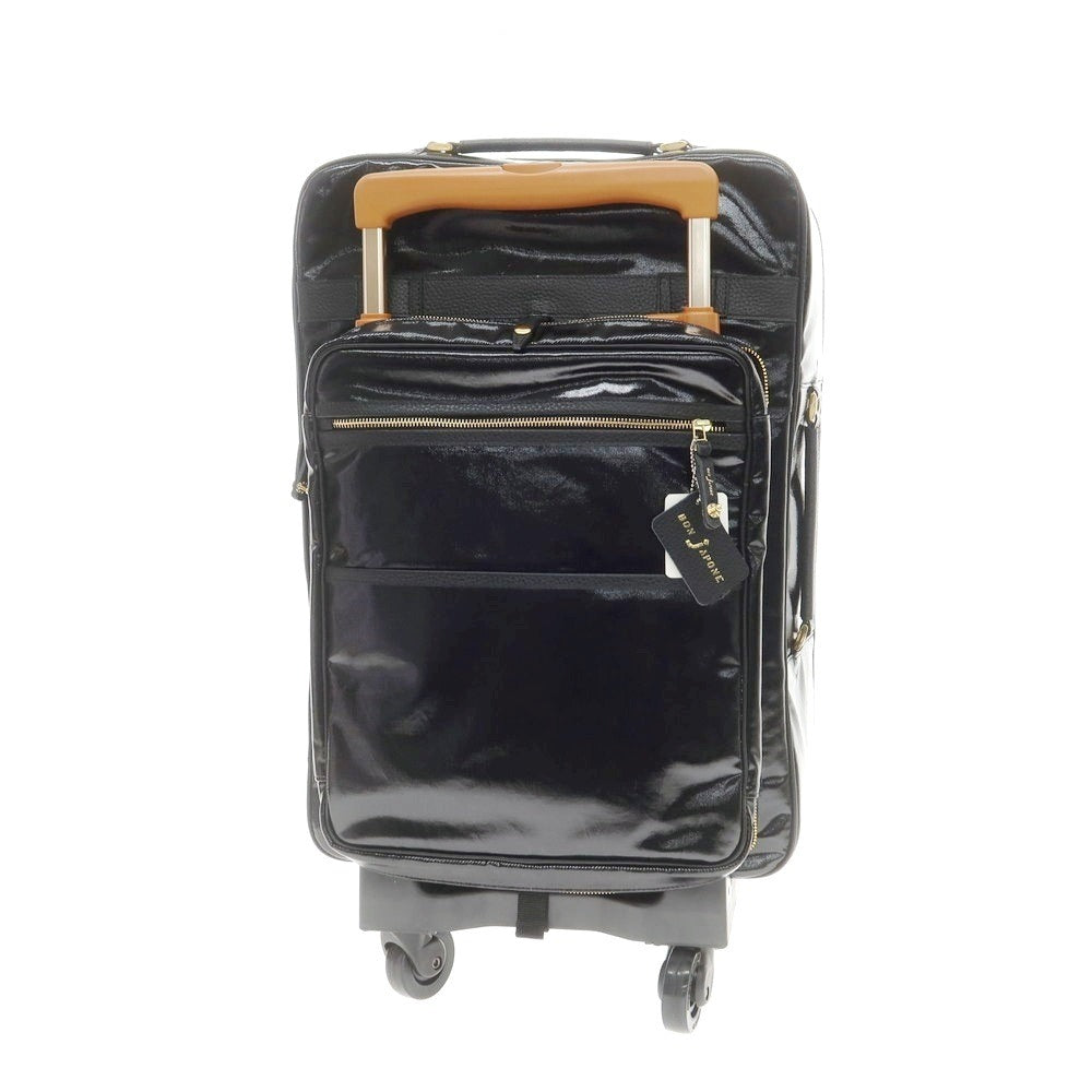 【中古】【未使用】ボンジャポネ BONJAPONE コーティングキャンバス キャリーバッグ ブラック【 状態ランクS 】【 メンズ 】