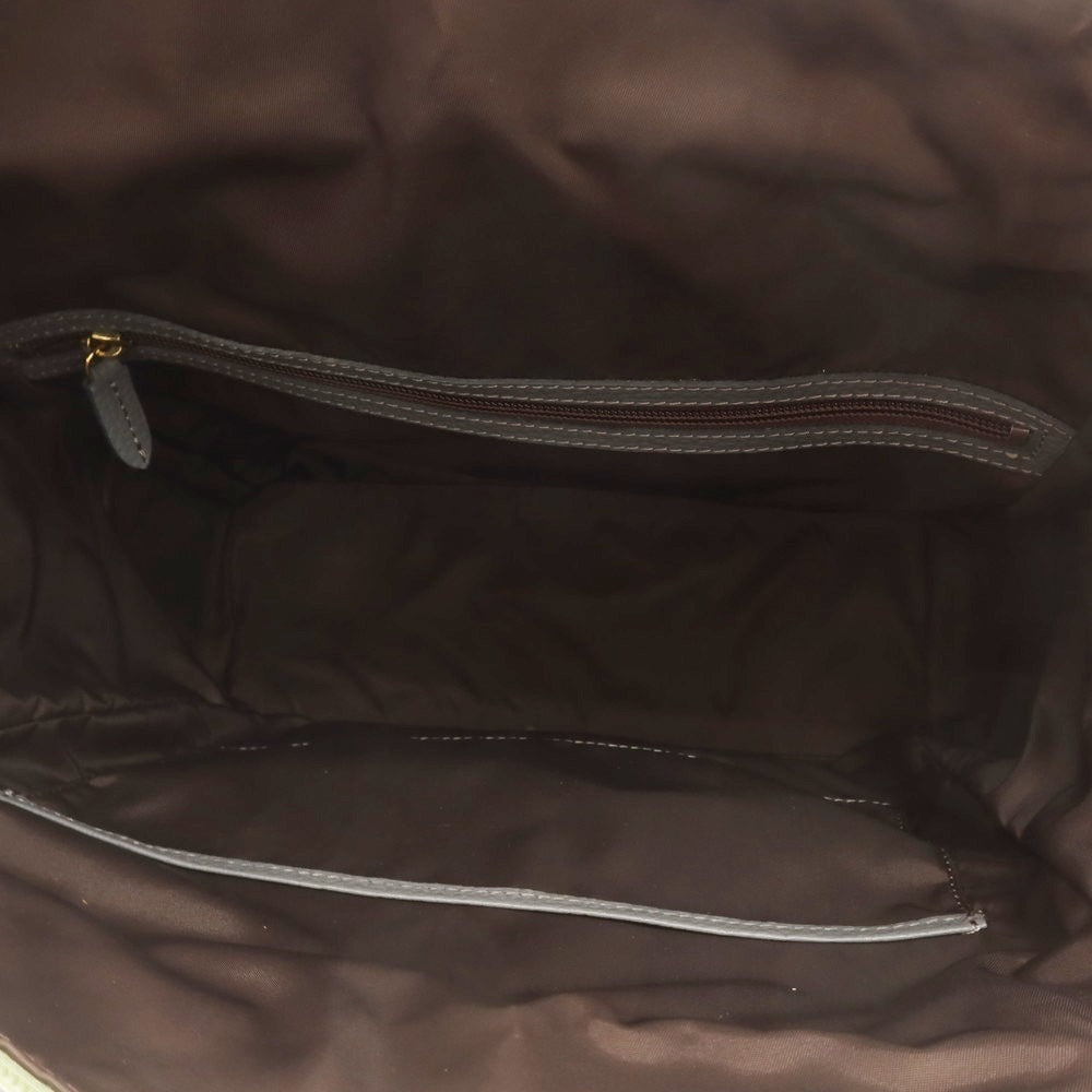 【中古】【未使用】ボンジャポネ BONJAPONE シュリンクレザー ハンドバッグ グレーxグリーン【 状態ランクS 】【 ユニセックス 】