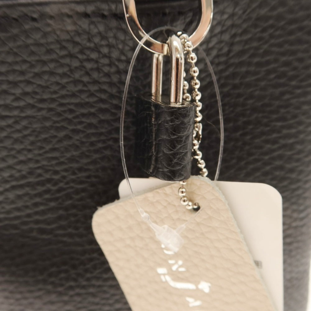 【中古】【未使用】ボンジャポネ BONJAPONE シュリンクレザー スタッズ トートバッグ ブラックxシルバー【 状態ランクS 】【 ユニセックス 】