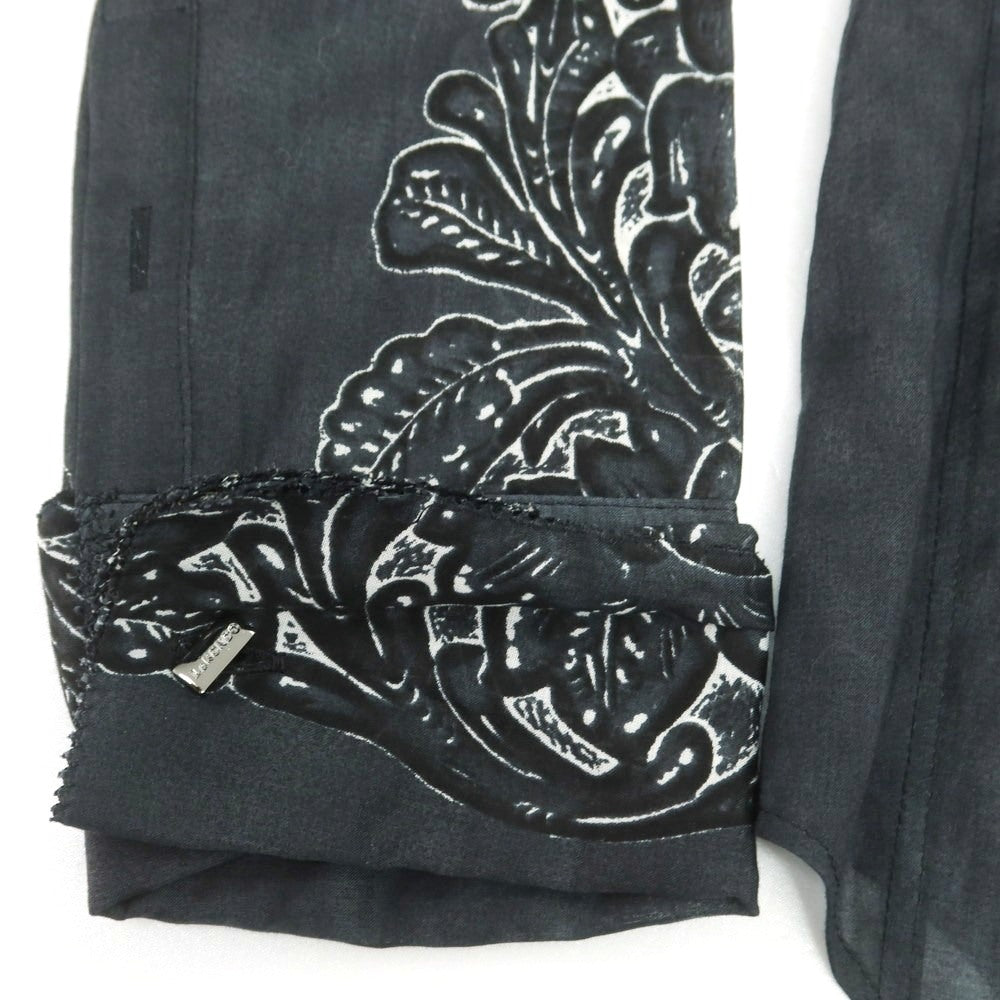 【中古】ルコンド L&KONDO コットン ダブルカフス カジュアルシャツ ブラック【 48 】【 状態ランクB 】【 メンズ 】