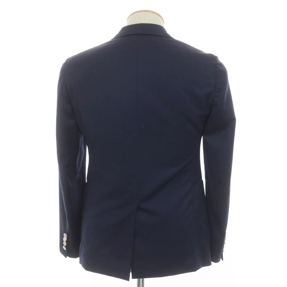 【中古】アザブテーラー azabu tailor ウール テーラードジャケット ネイビー【 40 】【 状態ランクC 】【 メンズ 】