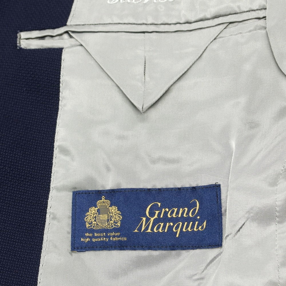 【中古】アザブテーラー azabu tailor ウール テーラードジャケット ネイビー【 42 】【 状態ランクB 】【 メンズ 】