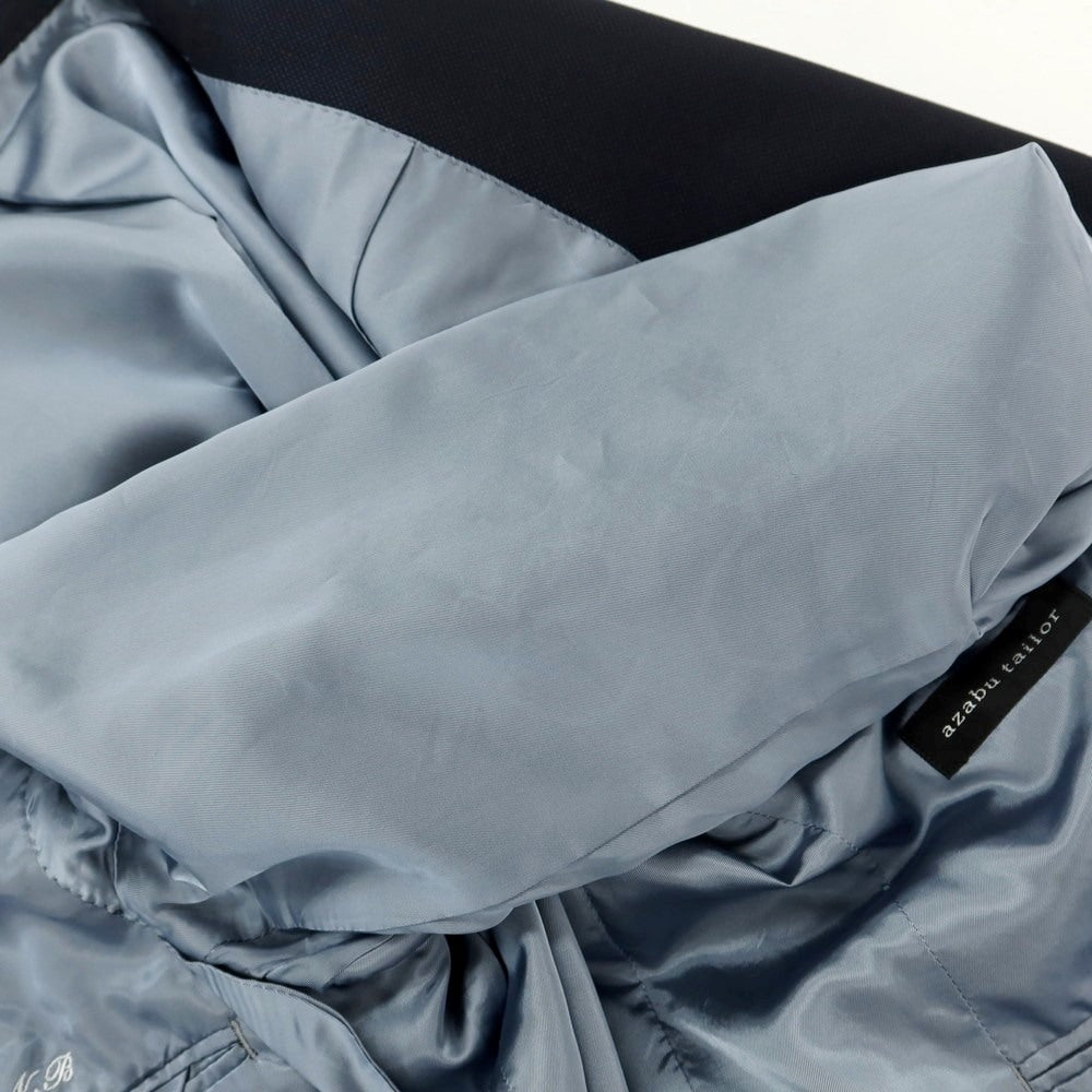 【中古】アザブテーラー azabu tailor ウール テーラードジャケット ネイビー【 42 】【 状態ランクC 】【 メンズ 】