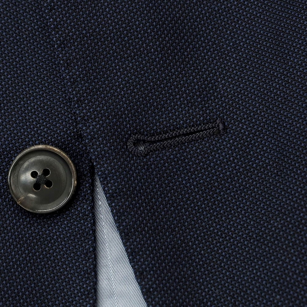 【中古】アザブテーラー azabu tailor ウール テーラードジャケット ネイビー【 42 】【 状態ランクC 】【 メンズ 】