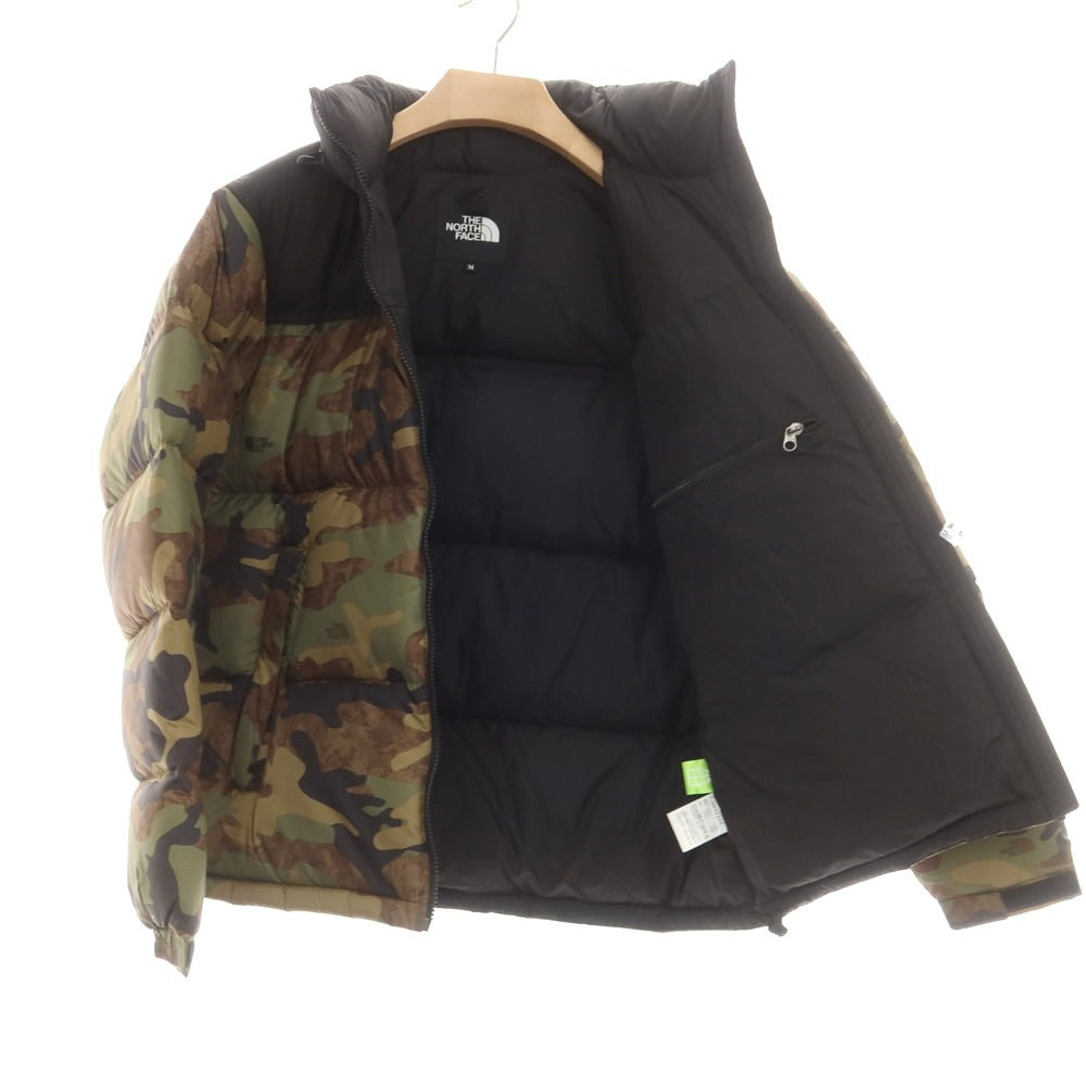 【中古】【未使用】ザノースフェイス THE NORTH FACE ナイロン ND92336 カモフラ柄 ダウンジャケット グリーンxブラック【 M 】【 状態ランクS 】【 メンズ 】