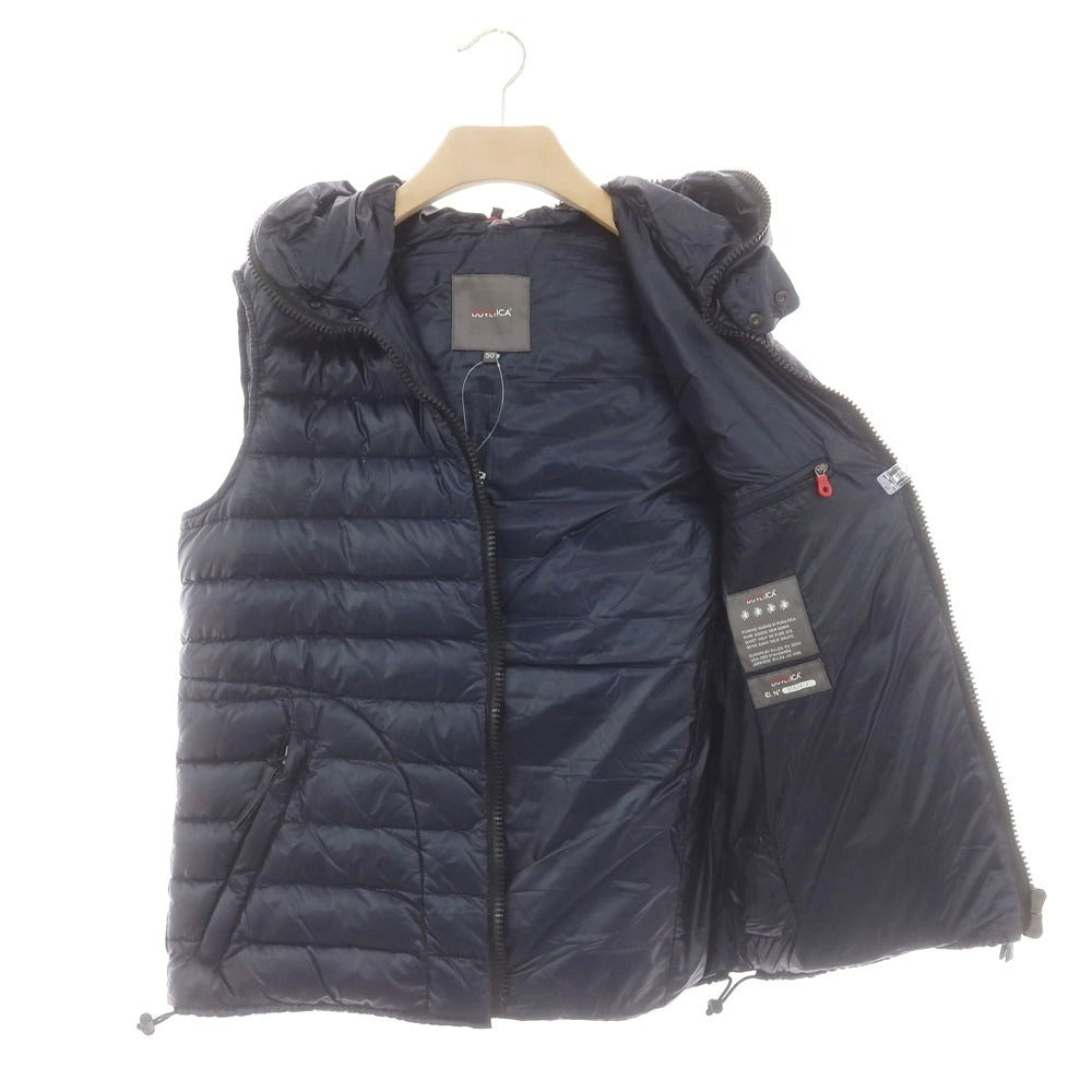 【中古】【未使用】デュベティカ DUVETICA ナイロン ダウンベスト ネイビー【 50 】【 状態ランクS 】【 メンズ 】