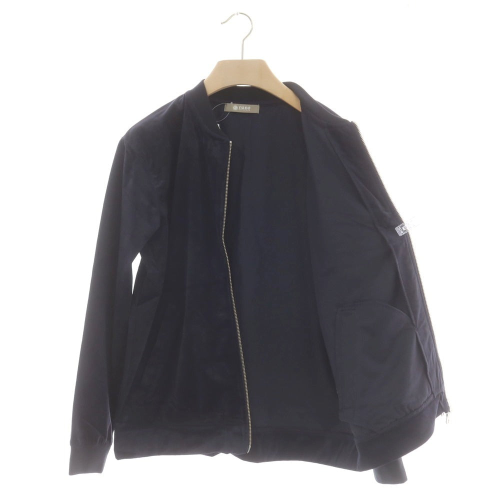 【中古】【未使用】ナノユニバース nano universe ポリエステル スイングトップ ネイビー【 M 】【 状態ランクS 】【 メンズ 】