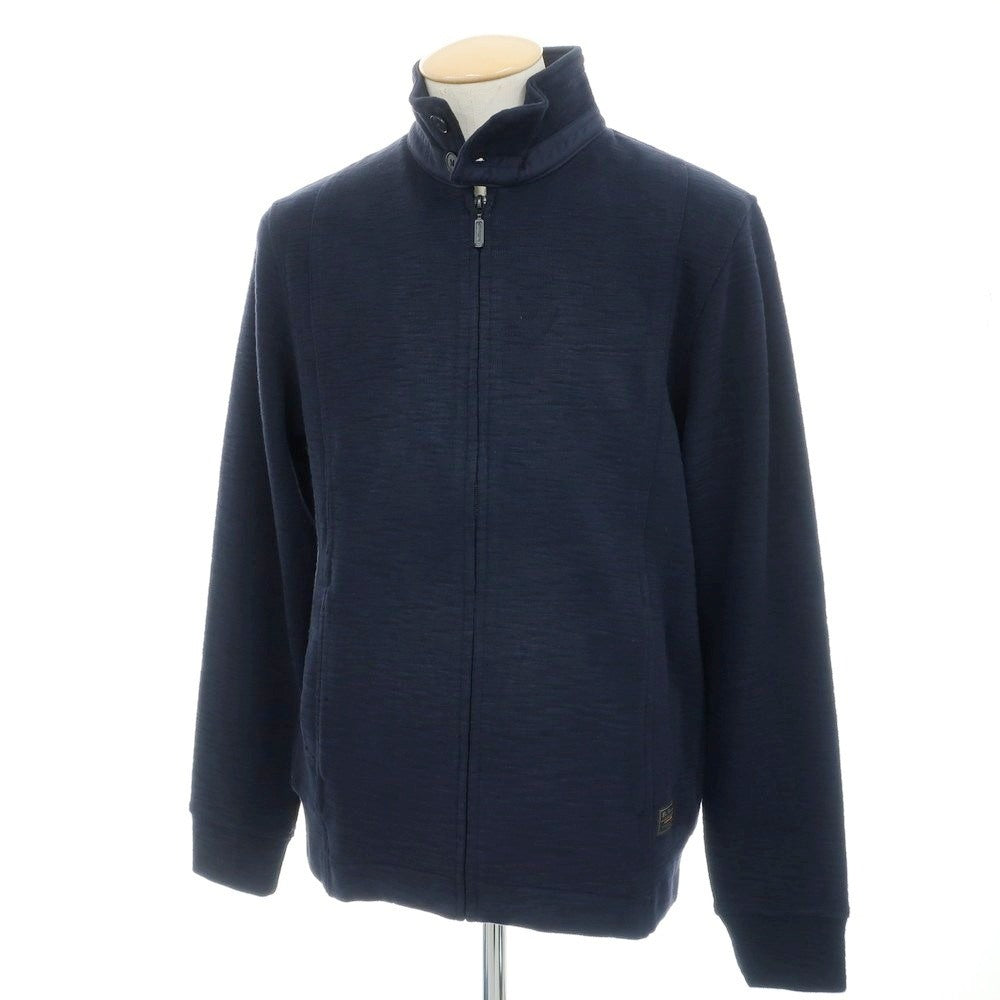 【中古】【未使用】ベンシャーマン Ben Sherman コットンポリエステル スタンドカラー ジップアップ スイングトップ ネイビー【 S 】【 状態ランクS 】【 メンズ 】