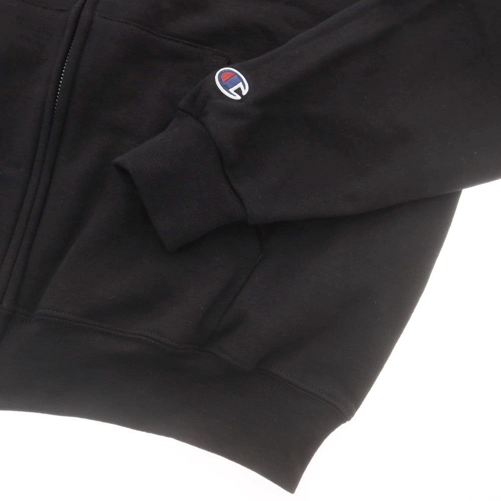 【中古】チャンピオン Champion コットンポリエステル ジップアップ パーカー ブラック【 M 】【 状態ランクA 】【 メンズ 】