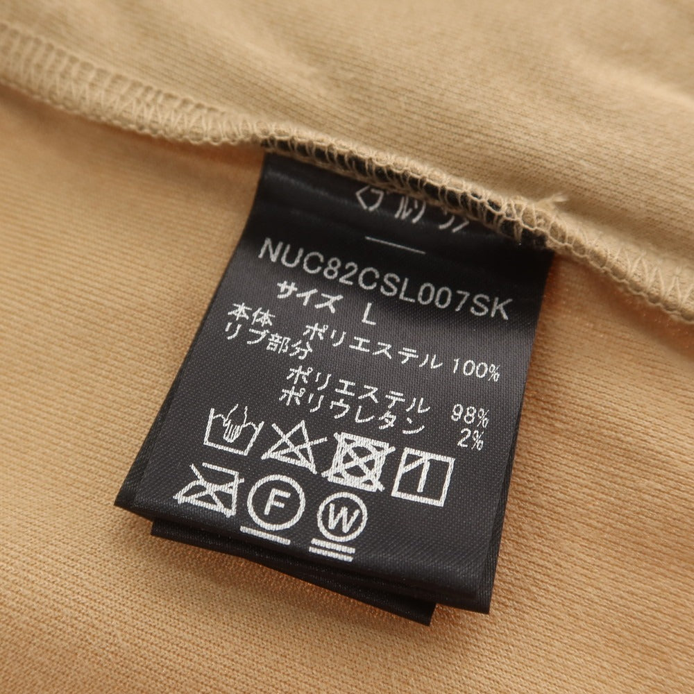 【中古】【未使用】ナノユニバース nano universe ポリエステル ベルベット ダブルジップ パーカー ベージュ【 L 】【 状態ランクS 】【 メンズ 】