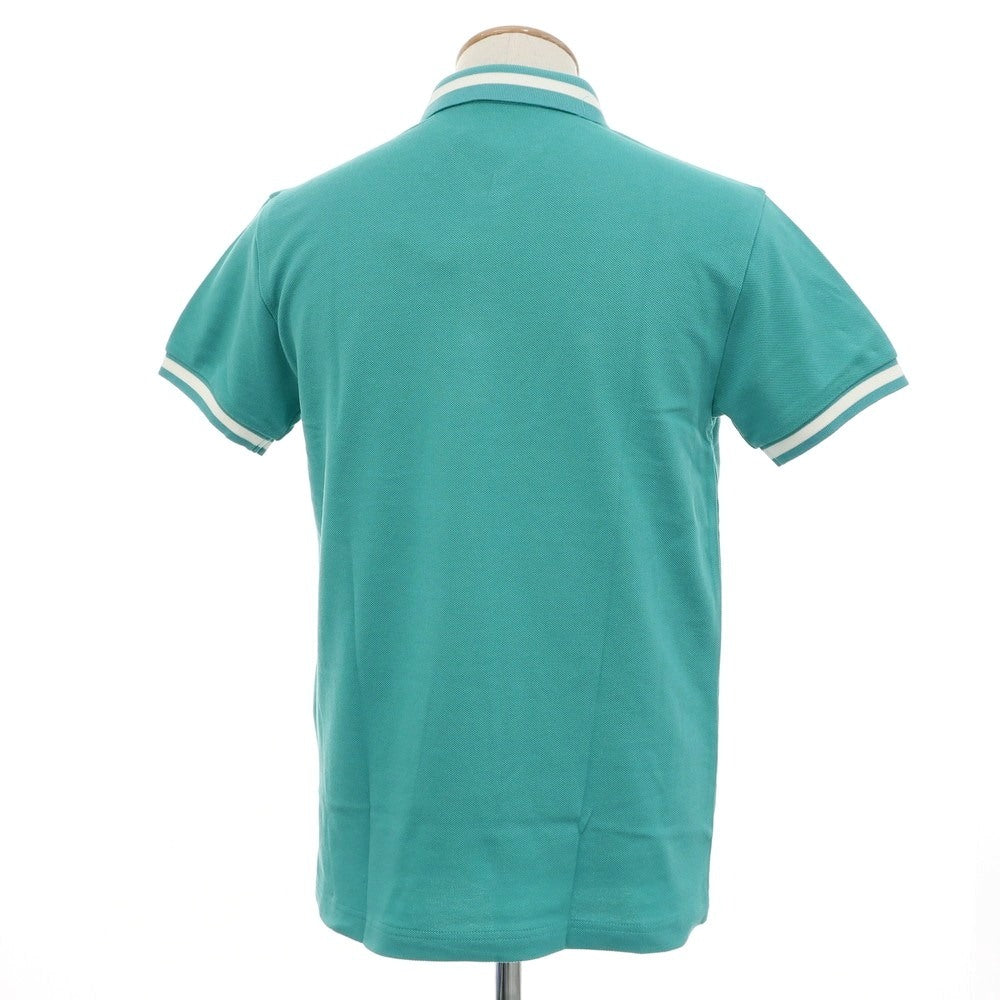 【中古】【未使用】フレッドペリー FRED PERRY コットン 鹿の子 半袖ポロシャツ アクアグリーン【 S 】【 状態ランクS 】【 メンズ 】