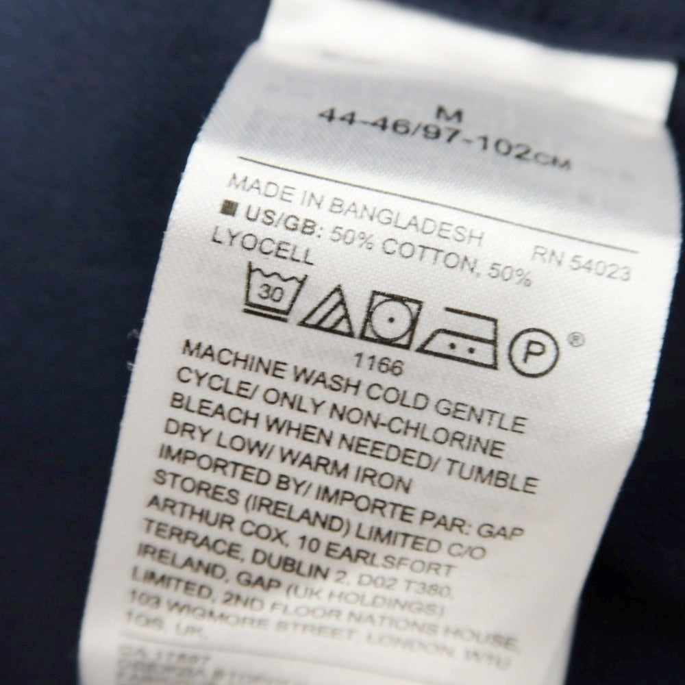 【中古】【未使用】バナナリパブリック Banana Republic コットンリヨセル カジュアルシャツ ネイビー【 M 】【 状態ランクS 】【 メンズ 】