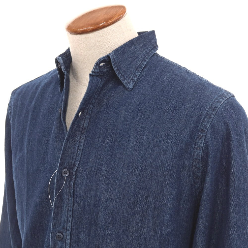 【中古】【未使用】バナナリパブリック Banana Republic コットン カジュアルシャツ ネイビー【 M 】【 状態ランクS 】【 メンズ 】