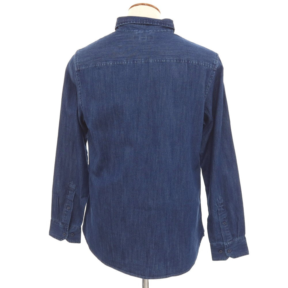 【中古】【未使用】バナナリパブリック Banana Republic コットン カジュアルシャツ ネイビー【 M 】【 状態ランクS 】【 メンズ 】