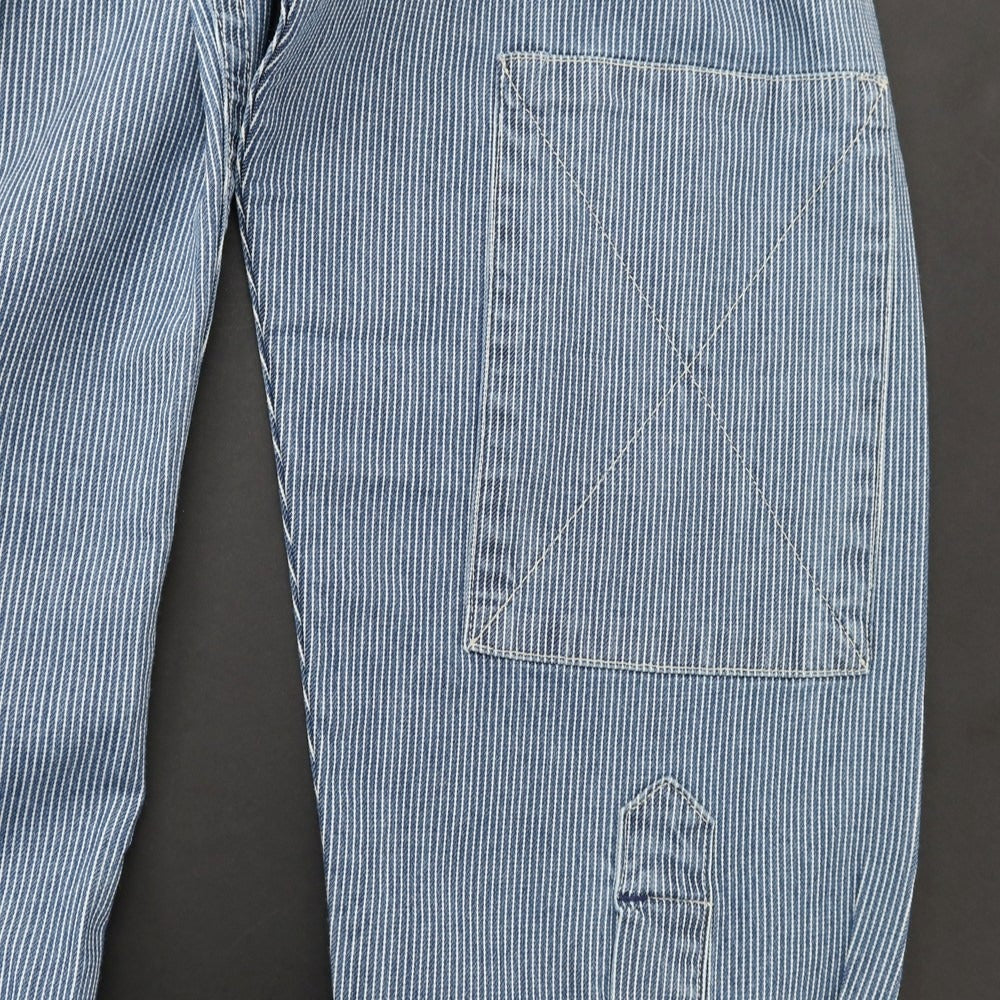 【中古】【未使用】バナナリパブリック Banana Republic ストレッチ コットン ストライプ カジュアルシャツ ネイビー【 M 】【 状態ランクS 】【 メンズ 】