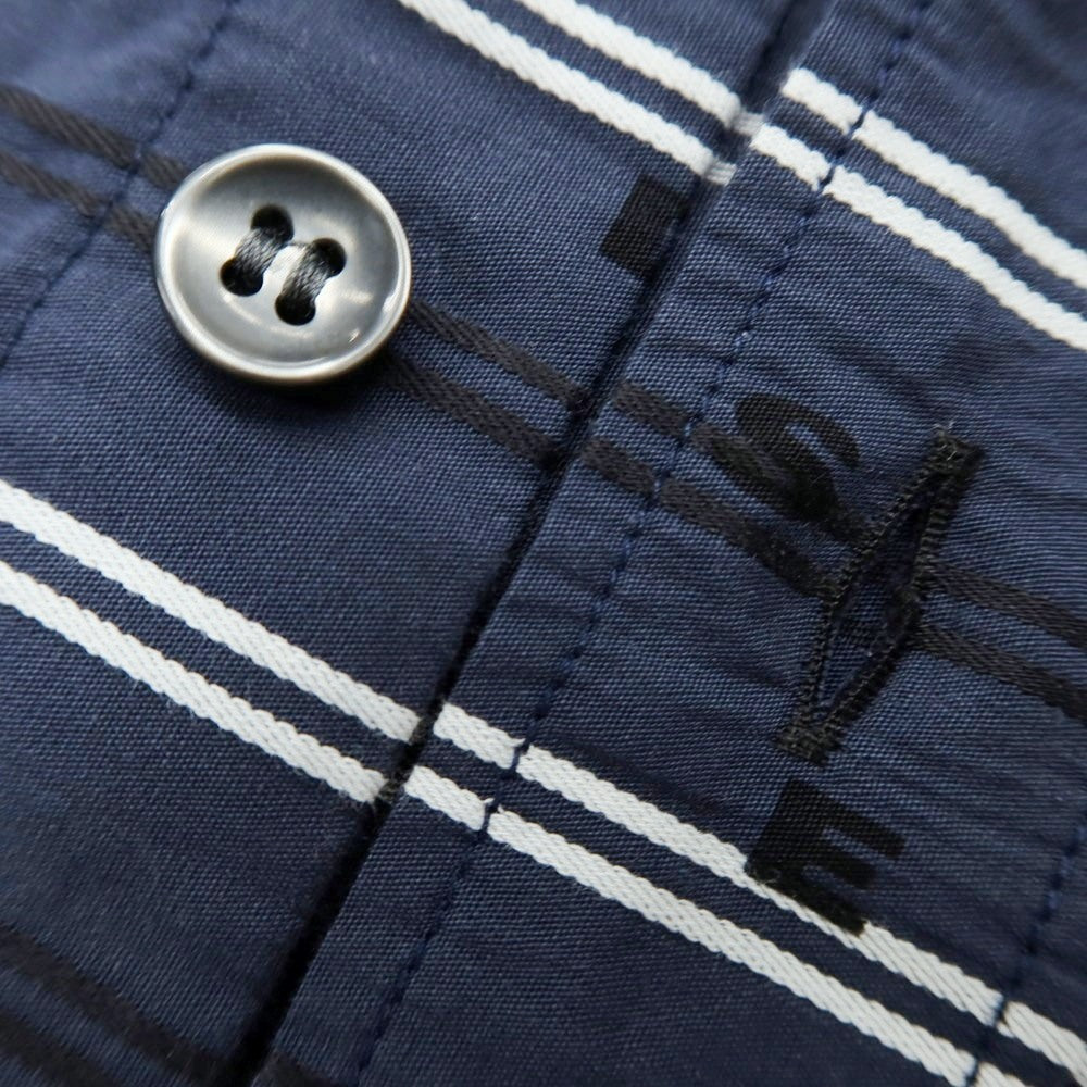 【中古】【未使用】ディーゼル DIESEL コットン レギュラーカラー カジュアルシャツ ネイビー【 M 】【 状態ランクS 】【 メンズ 】