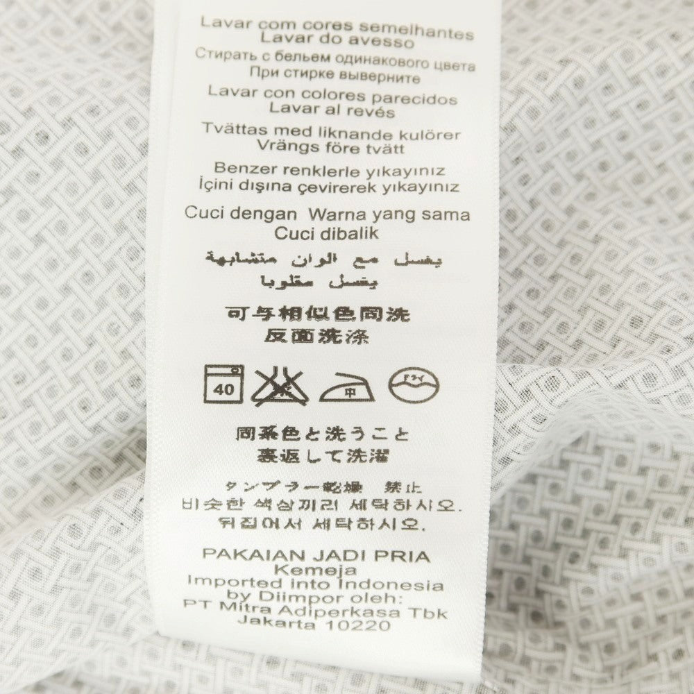【中古】【未使用】ベンシャーマン Ben Sherman コットン 隠しボタンダウン カジュアルシャツ ブラックxホワイト【 M 】【 状態ランクS 】【 メンズ 】