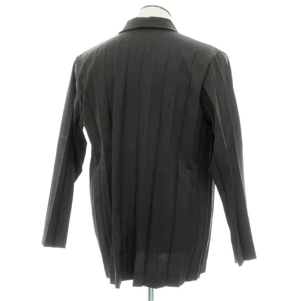 【中古】オム プリッセ イッセイミヤケ HOMME PLISSE ISSEY MIYAKE 2025年春夏 プリーツ加工 2B カジュアルジャケット ダークブラウン【 表記なし(L位) 】【 状態ランクA 】【 メンズ 】