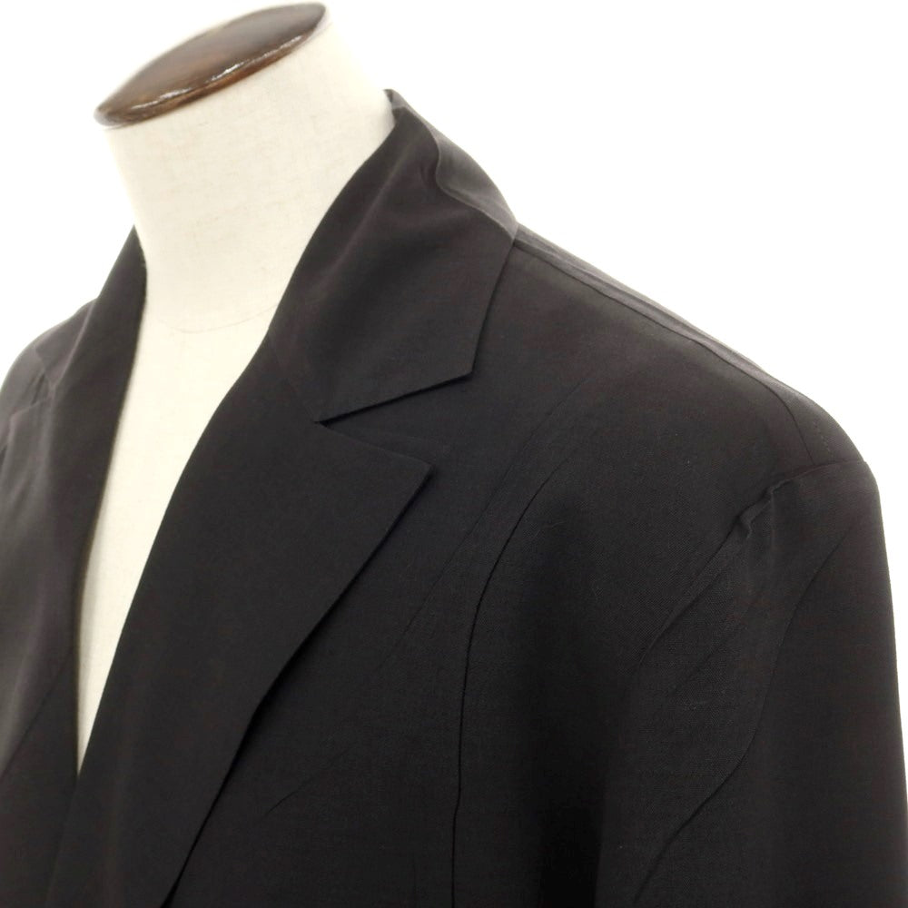 【中古】イッセイミヤケ ISSEY MIYAKE 2025年春夏 プリーツ加工 ジャケット ブラック【 表記なし(L位) 】【 状態ランクA 】【 メンズ 】