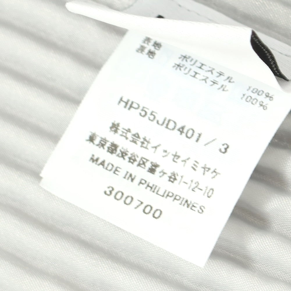 【中古】オム プリッセ イッセイミヤケ HOMME PLISSE ISSEY MIYAKE プリーツ加工 カジュアルジャケット ライトグレー【 3 】【 状態ランクA 】【 メンズ 】