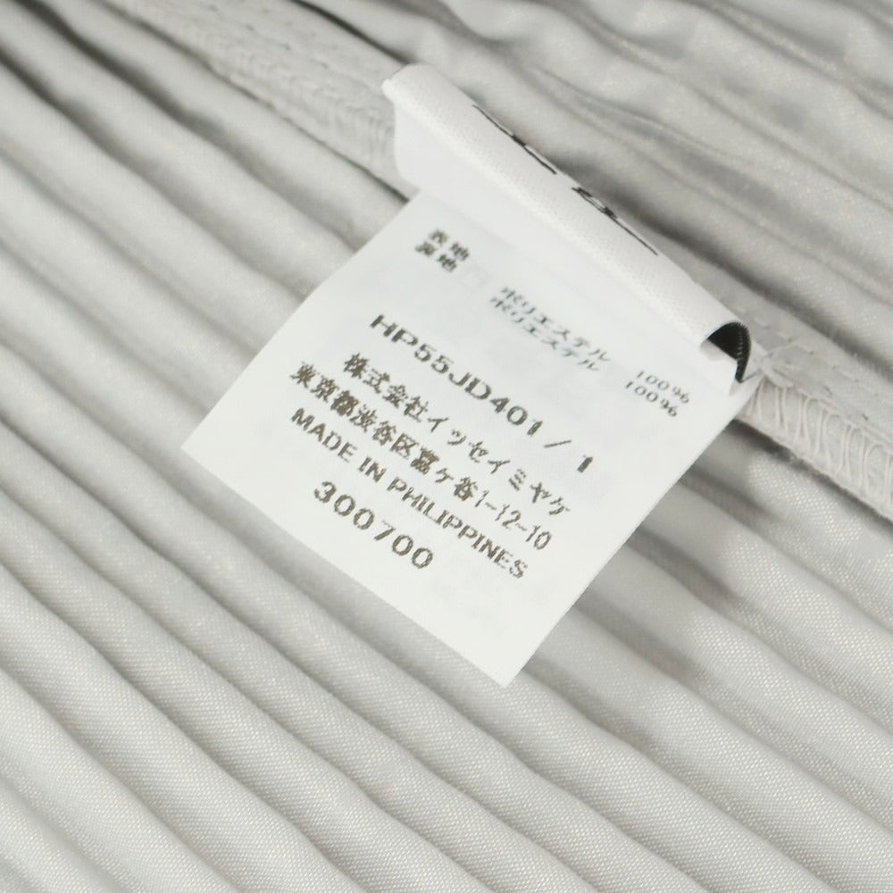 【中古】オム プリッセ イッセイミヤケ HOMME PLISSE ISSEY MIYAKE プリーツ加工 ジャケット ライトグレー【 1 】【 状態ランクA 】【 メンズ 】