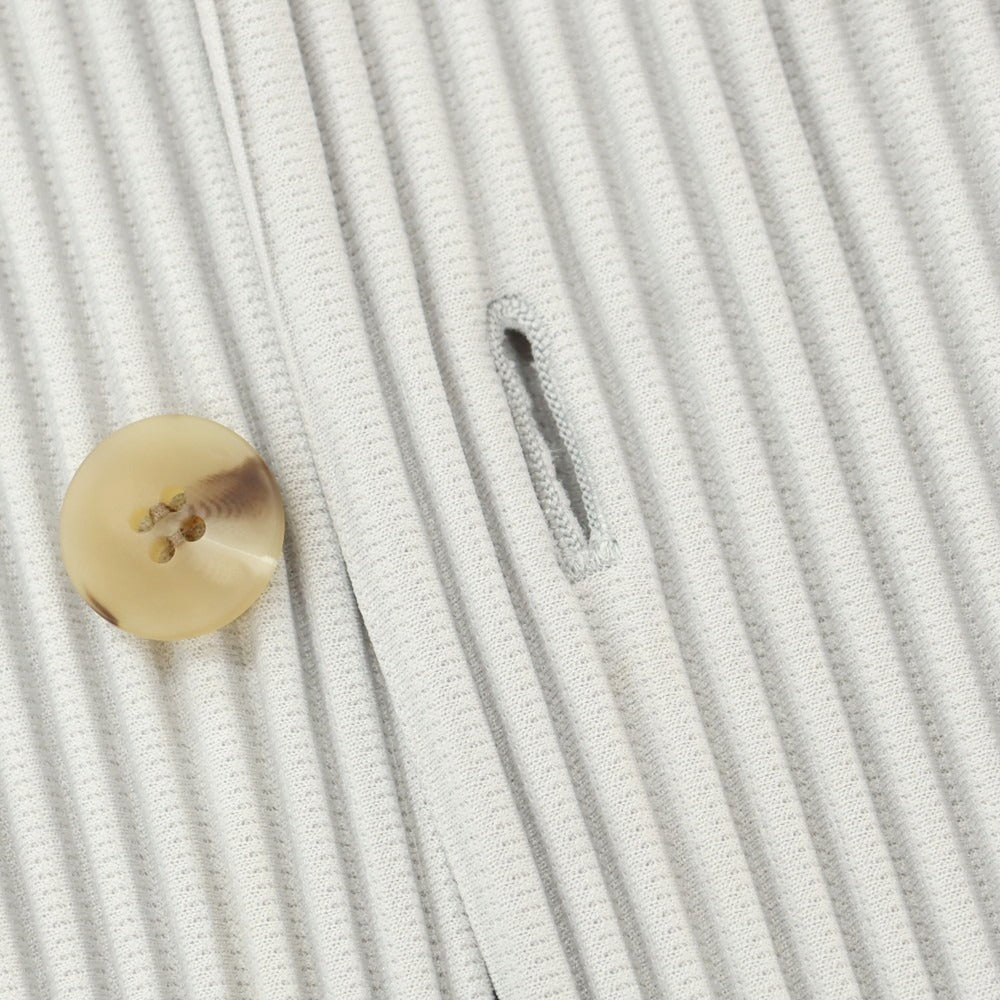 【中古】オム プリッセ イッセイミヤケ HOMME PLISSE ISSEY MIYAKE プリーツ加工 カジュアルジャケット ライトグレー【 1 】【 状態ランクA 】【 メンズ 】