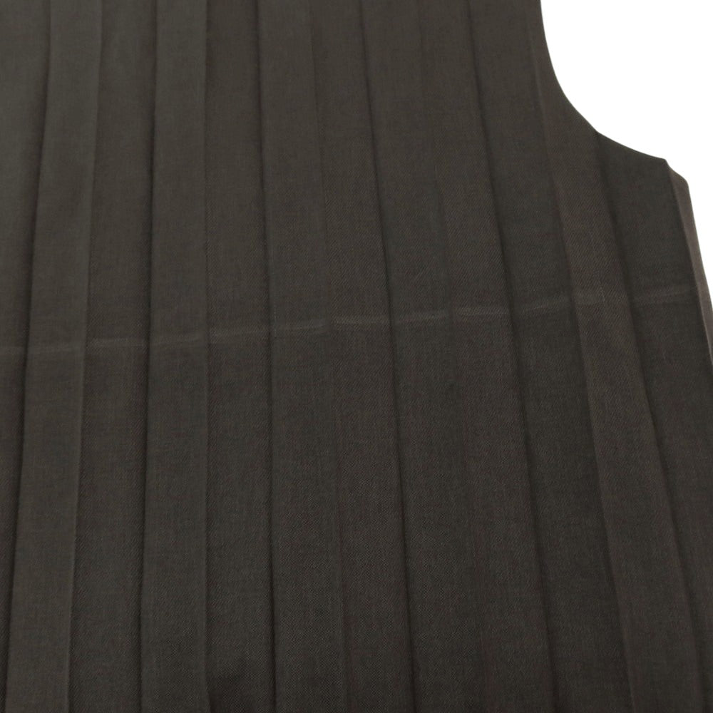 【中古】オム プリッセ イッセイミヤケ HOMME PLISSE ISSEY MIYAKE 2025年春夏 アコーディオンプリーツ ベスト ダークブラウン【サイズ表記なし(L位)】【 状態ランクA 】【 メンズ 】