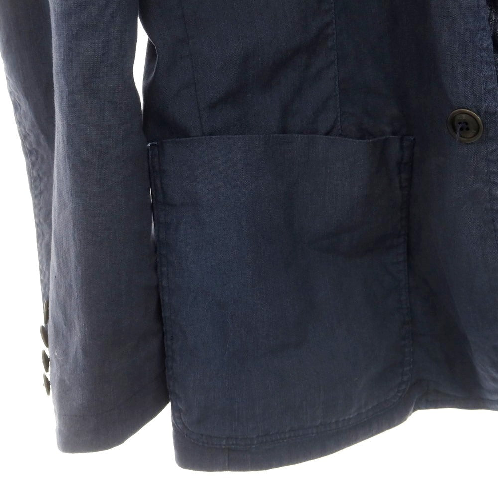 【中古】シーピーカンパニー C.P.Company ストレッチリネンコットン ジャケット ネイビー【 44 】【 状態ランクC 】【 メンズ 】
