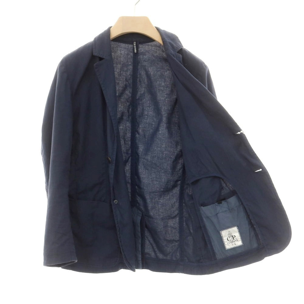 【中古】シーピーカンパニー C.P.Company ストレッチリネンコットン ジャケット ネイビー【 44 】【 状態ランクC 】【 メンズ 】