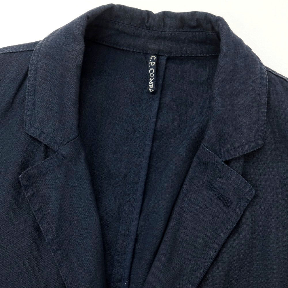 【中古】シーピーカンパニー C.P.Company ストレッチリネンコットン ジャケット ネイビー【 44 】【 状態ランクC 】【 メンズ 】