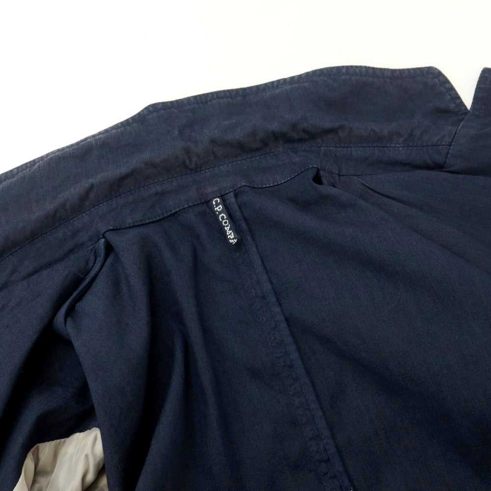 【中古】シーピーカンパニー C.P.Company ストレッチリネンコットン ジャケット ネイビー【 44 】【 状態ランクC 】【 メンズ 】