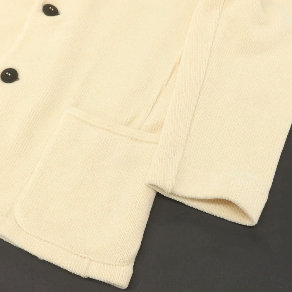 【中古】ラルディーニ LARDINI レーヨンウールコットン 2B ニットジャケット ベージュ【 XS 】【 状態ランクB 】【 メンズ 】