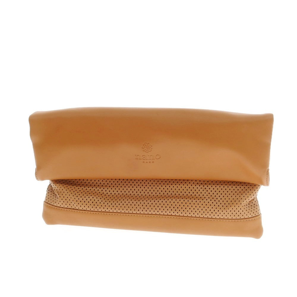 【中古】ナノユニバース nano universe クラッチバッグ ブラウン【 状態ランクB 】【 メンズ 】