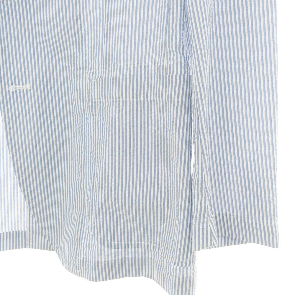 【中古】ポロ ラルフローレン Polo Ralph Lauren シアサッカーコットン ストライプ ジャケット ライトブルーxホワイト【 M 】【 状態ランクB 】【 メンズ 】