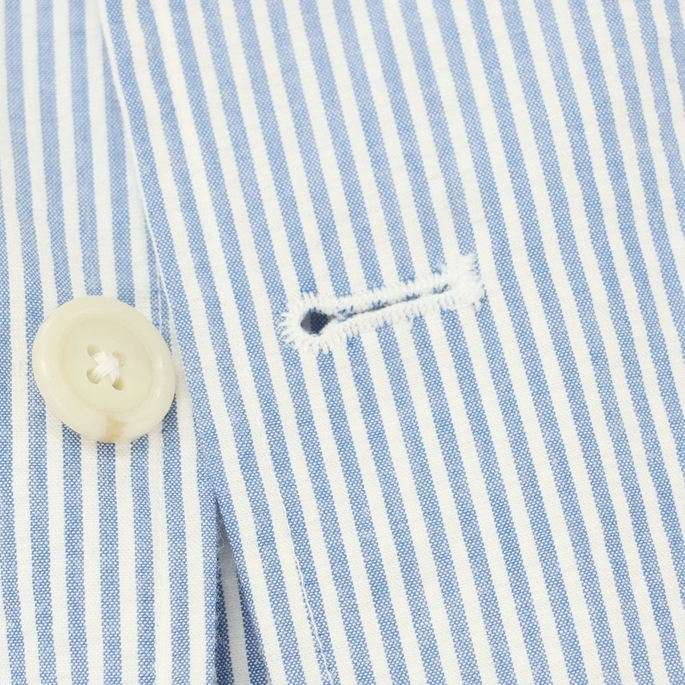 【中古】ポロ ラルフローレン Polo Ralph Lauren シアサッカーコットン ストライプ ジャケット ライトブルーxホワイト【 M 】【 状態ランクB 】【 メンズ 】