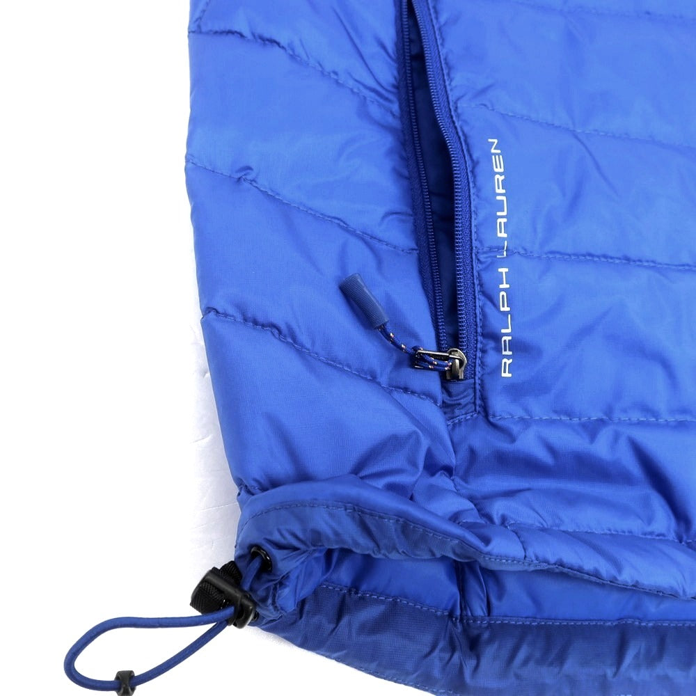 【中古】アールエルエックス ラルフローレン RLX RALPH LAUREN ナイロン ダウンベスト ブルー【 L 】【 状態ランクB 】【 メンズ 】
