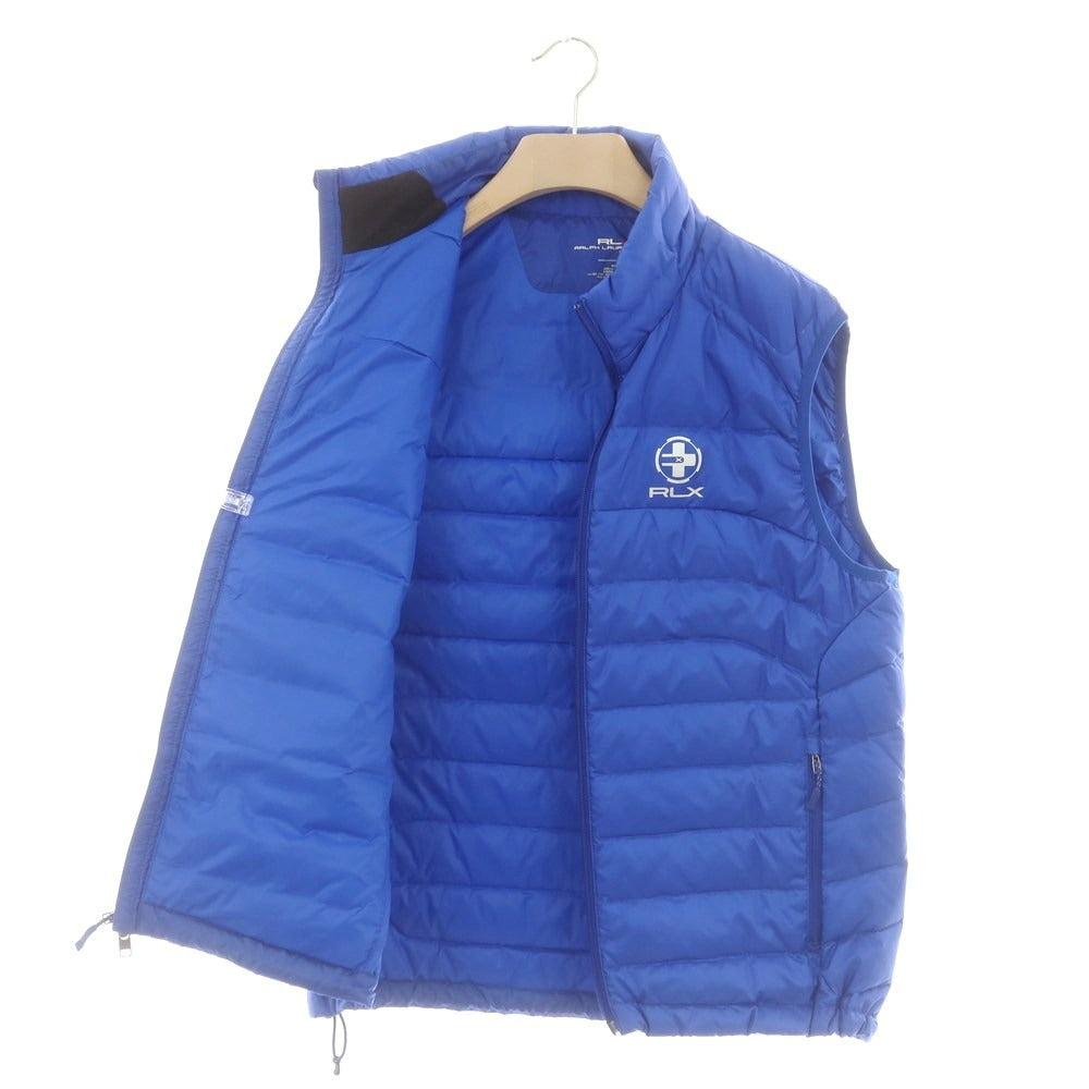 【中古】アールエルエックス ラルフローレン RLX RALPH LAUREN ナイロン ダウンベスト ブルー【 L 】【 状態ランクB 】【 メンズ 】