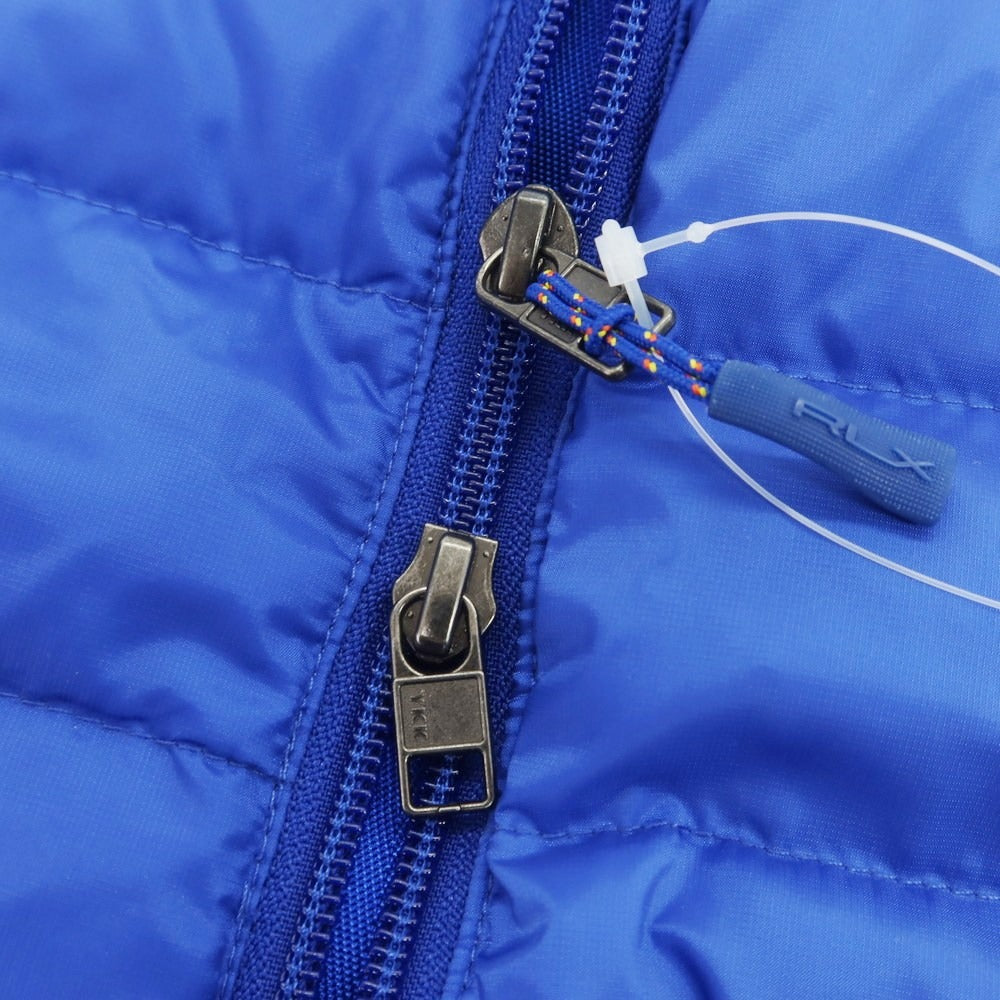 【中古】アールエルエックス ラルフローレン RLX RALPH LAUREN ナイロン ダウンベスト ブルー【 L 】【 状態ランクB 】【 メンズ 】