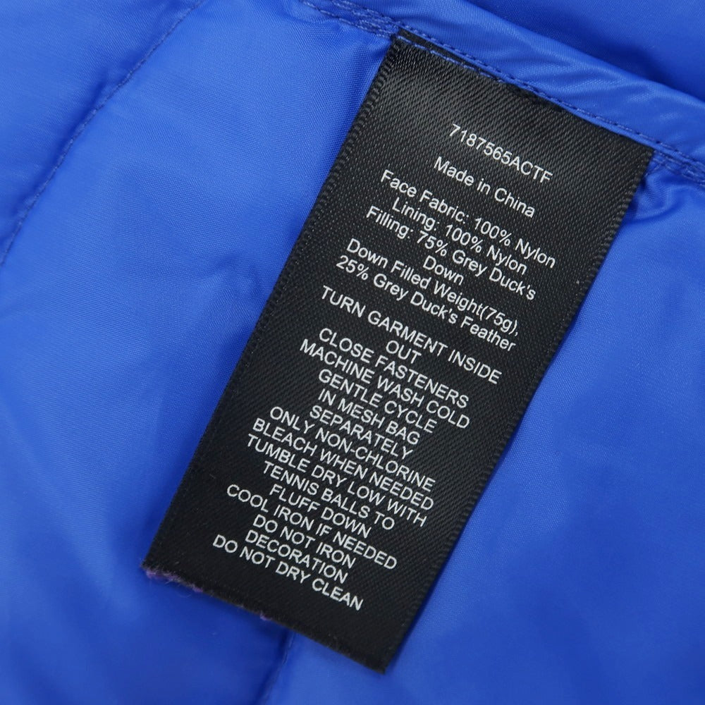 【中古】アールエルエックス ラルフローレン RLX RALPH LAUREN ナイロン ダウンベスト ブルー【 L 】【 状態ランクB 】【 メンズ 】